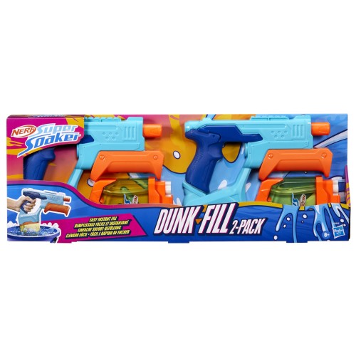 LANZADOR DE AGUA SUPER SOAKER PACK DOBLE DUNK FILL