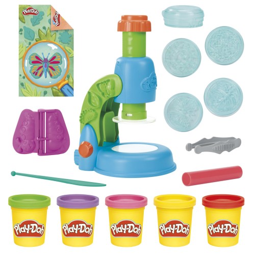 MASAS Y PLASTILINAS PLAY-DOH SET MICROSCOPIO LUMINOSO
