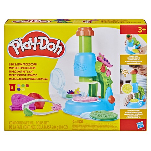 MASAS Y PLASTILINAS PLAY-DOH SET MICROSCOPIO LUMINOSO
