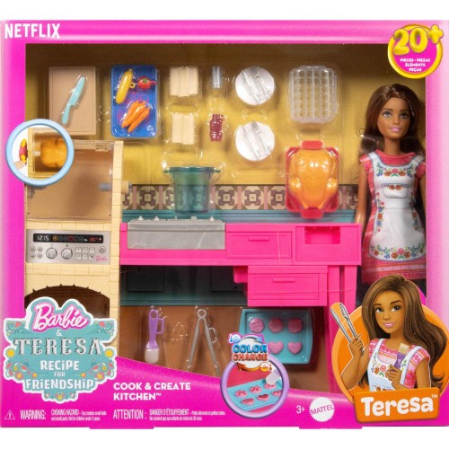 BARBIE TERESA SET CREA Y COCINA