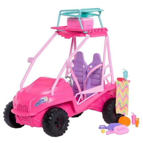 BARBIE DETECTIVES EN LA PLAYA VEHÍCULO BUGGY DE PLAYA