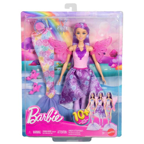 BARBIE MUÑECA LOOKS DE HADA Y SIRENA