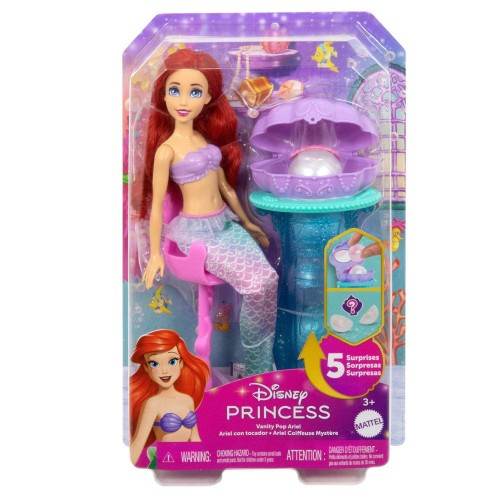 DISNEY PRINCESA ARIEL CON ACCESORIOS SORPRESA