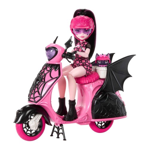 MONSTER HIGH DRACULAURA CON SCOOTER