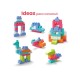 MEGA BLOKS BOLSA DE CONSTRUCCIÓN ROSA 60 PIEZAS