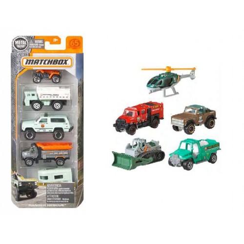 MATCHBOX SURTIDO AUTO BÁSICO PAQUETE DE 5
