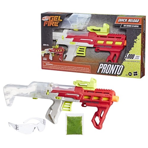 LANZADOR NERF PRO GELFIRE PRONTO CON 5000 RECARGAS