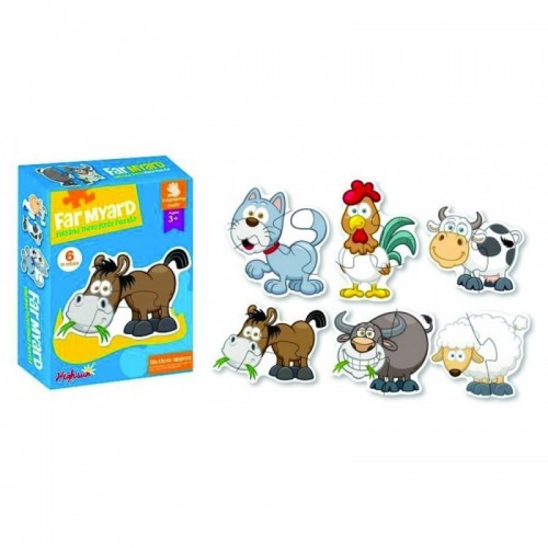 ROMPECABEZAS ANIMALES DE LA  GRANJA CAJA