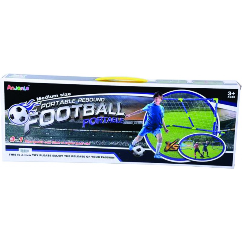 CANCHA DE FUTBOL 3 EN 1 CAJA