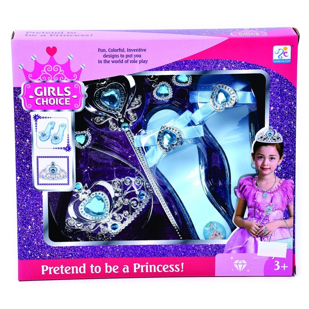 Corona Y Tacones Princess Caja Plasticos Asociados  x 1