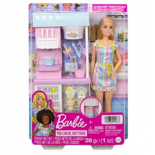 BARBIE SET HELADERÍA CON MUÑECA