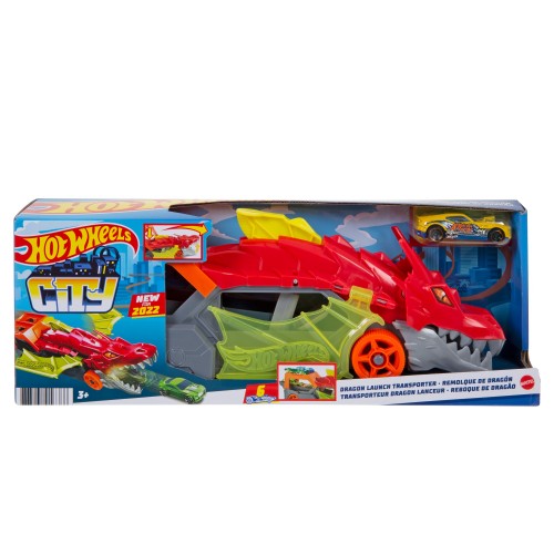 HOT WHEELS CITY REMOLQUE DE DRAGÓN MATTEL