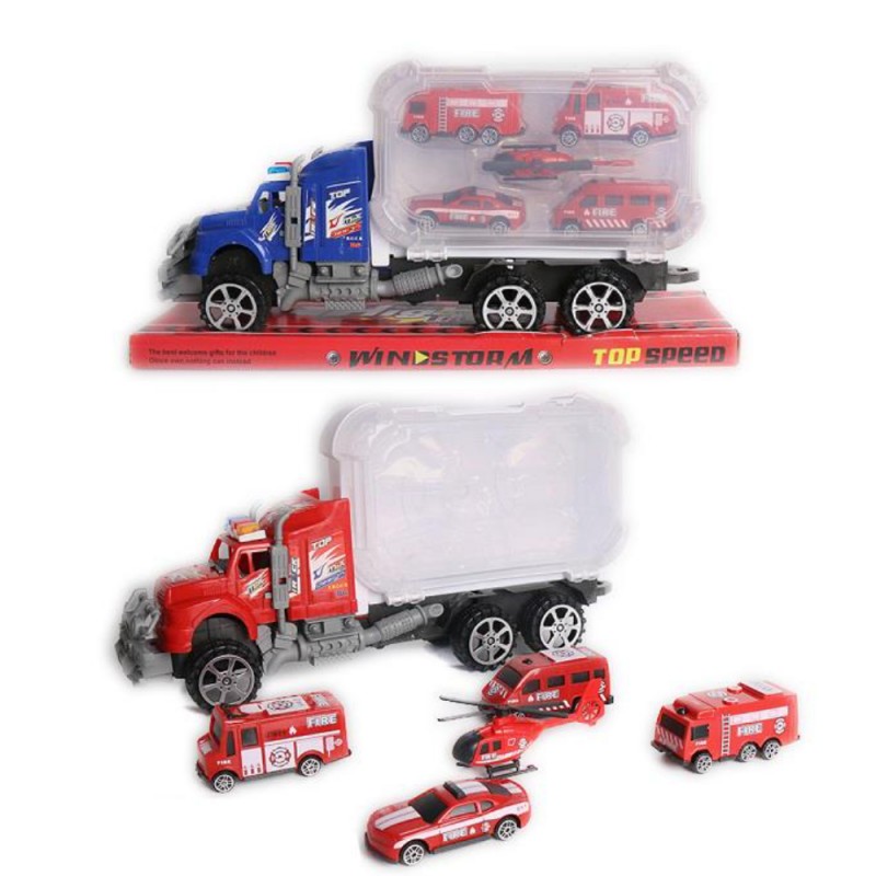 TRACTOMULA RESCATE CON CARROS FRICCION BASE Y TAPA