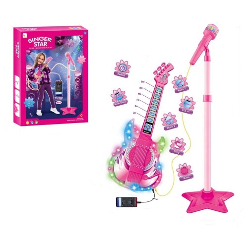 MICROFONO Y GUITARRA  CAJA