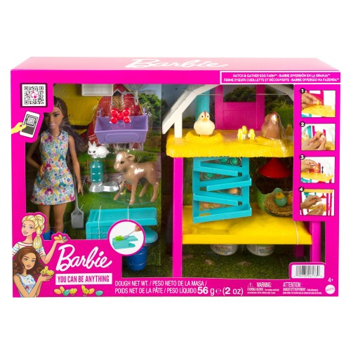 BARBIE MUÑECA SET DIVERSIÓN EN LA GRANJA MATTEL