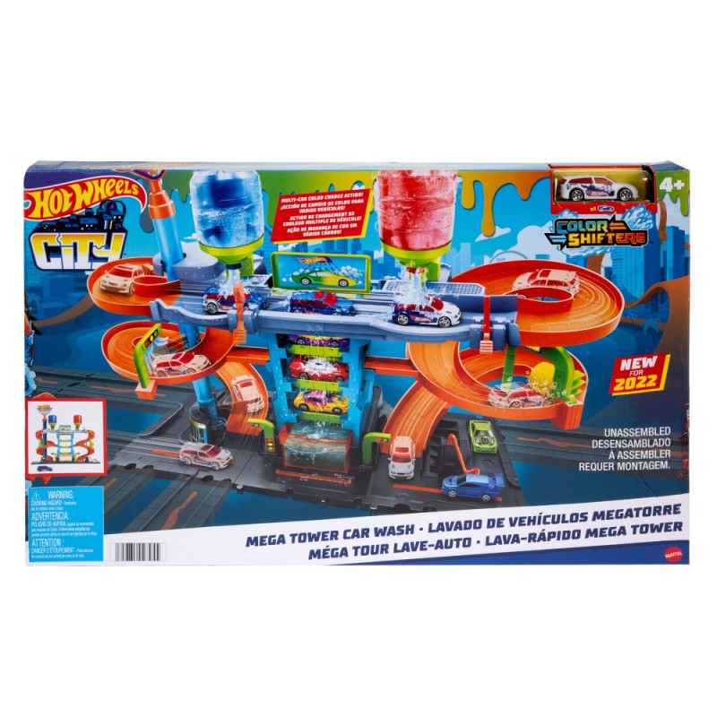 HOT WHEELS CITY  PISTA LAVADO DE VEHICULOS MEGATORRE MATTEL