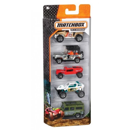 MATCHBOX SURTIDO AUTO BÁSICO PAQUETE DE 5