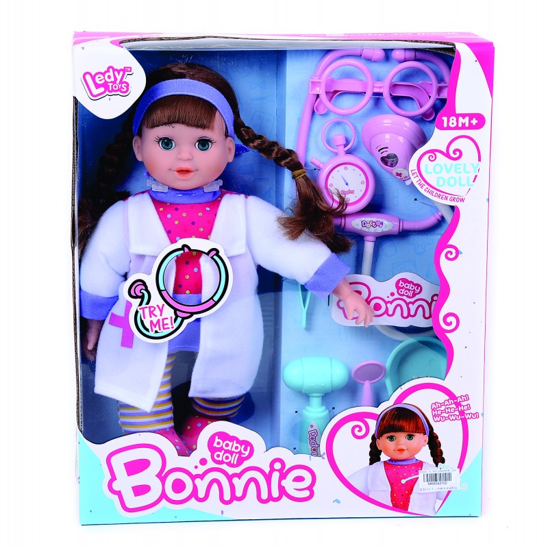 MUÑECA DOCTORA SONIDOS CAJA