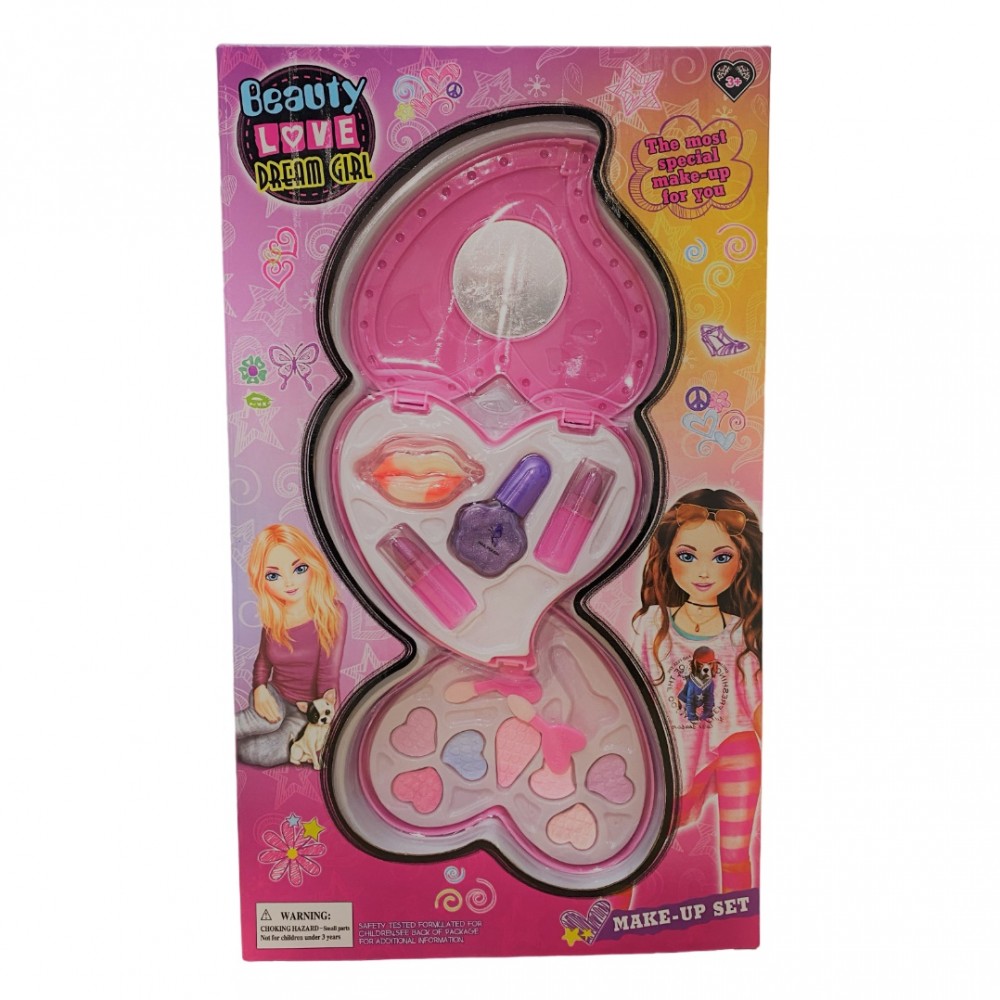 Maquillaje Corazon Espejo Grande Dream Girl Caja Plasticos Asociados x 1 Maquillaje Corazon Espejo Grande Dream Girl Caja Plasticos Asociados x 1