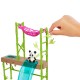 Barbie Profesiones Set de Juego Cuidadora de Pandas Mattel