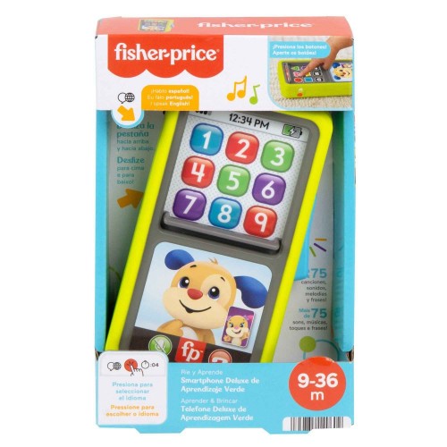 Fisher-Price Juguete para Bebés Smartphone Aprendizaje Verde